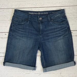 Simply Vera Vera Wang Denim Boyfriend Shorts, size 10